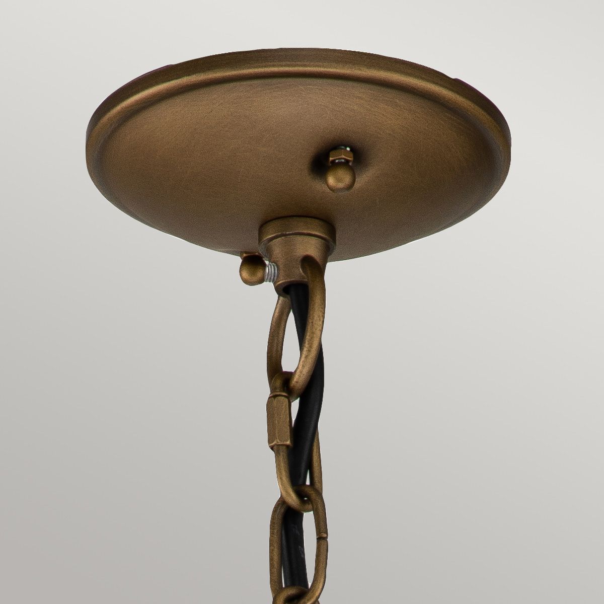 Bridgepoint In Light Small Chain Lantern In Natural Brass