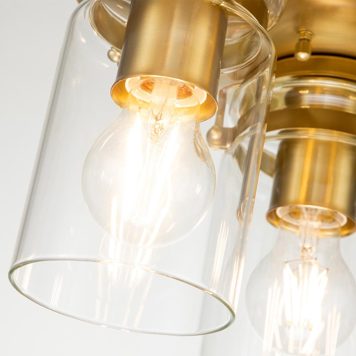 Brinley Light Flush in Brushed Brass