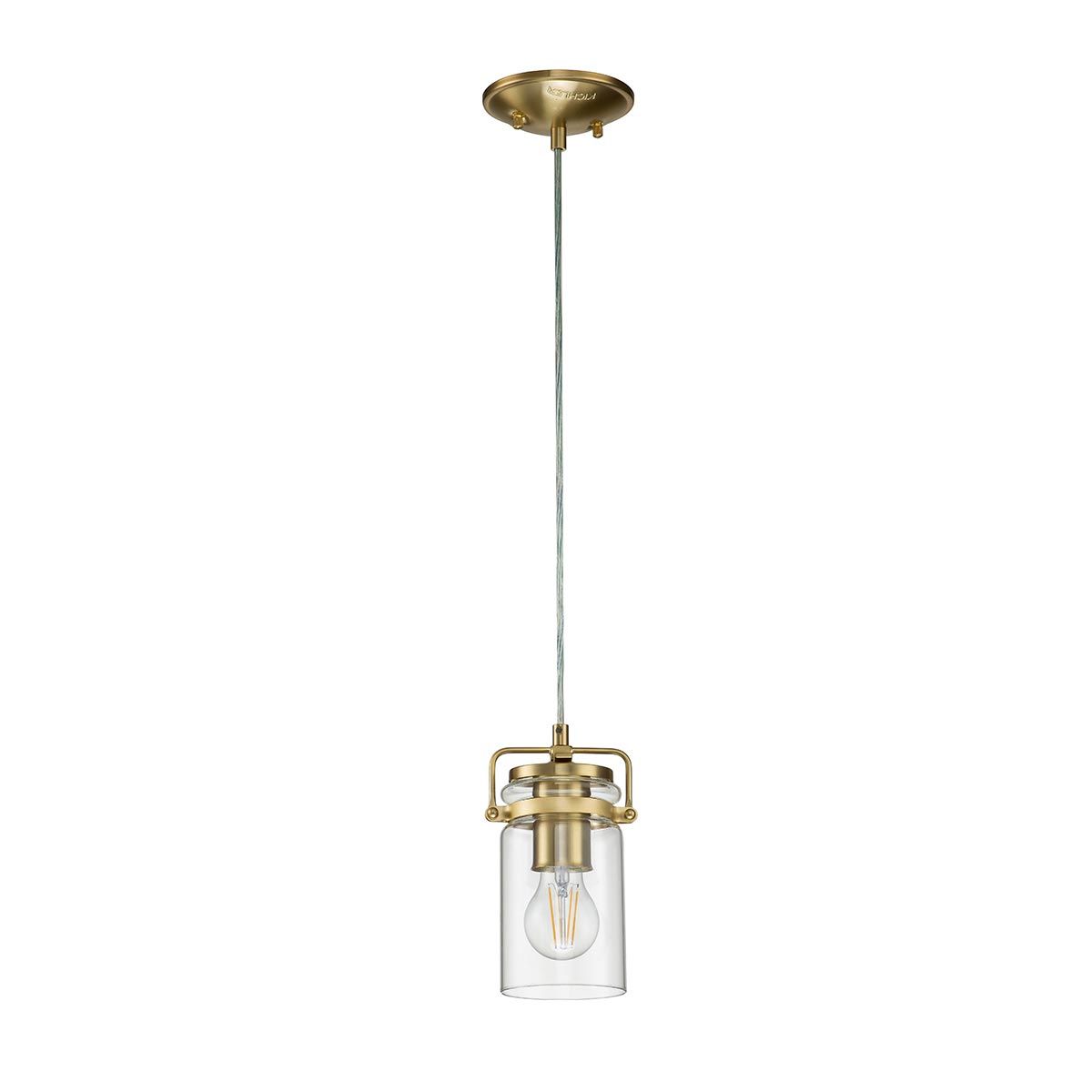 Brinley Light Mini Pendant in Brushed Brass