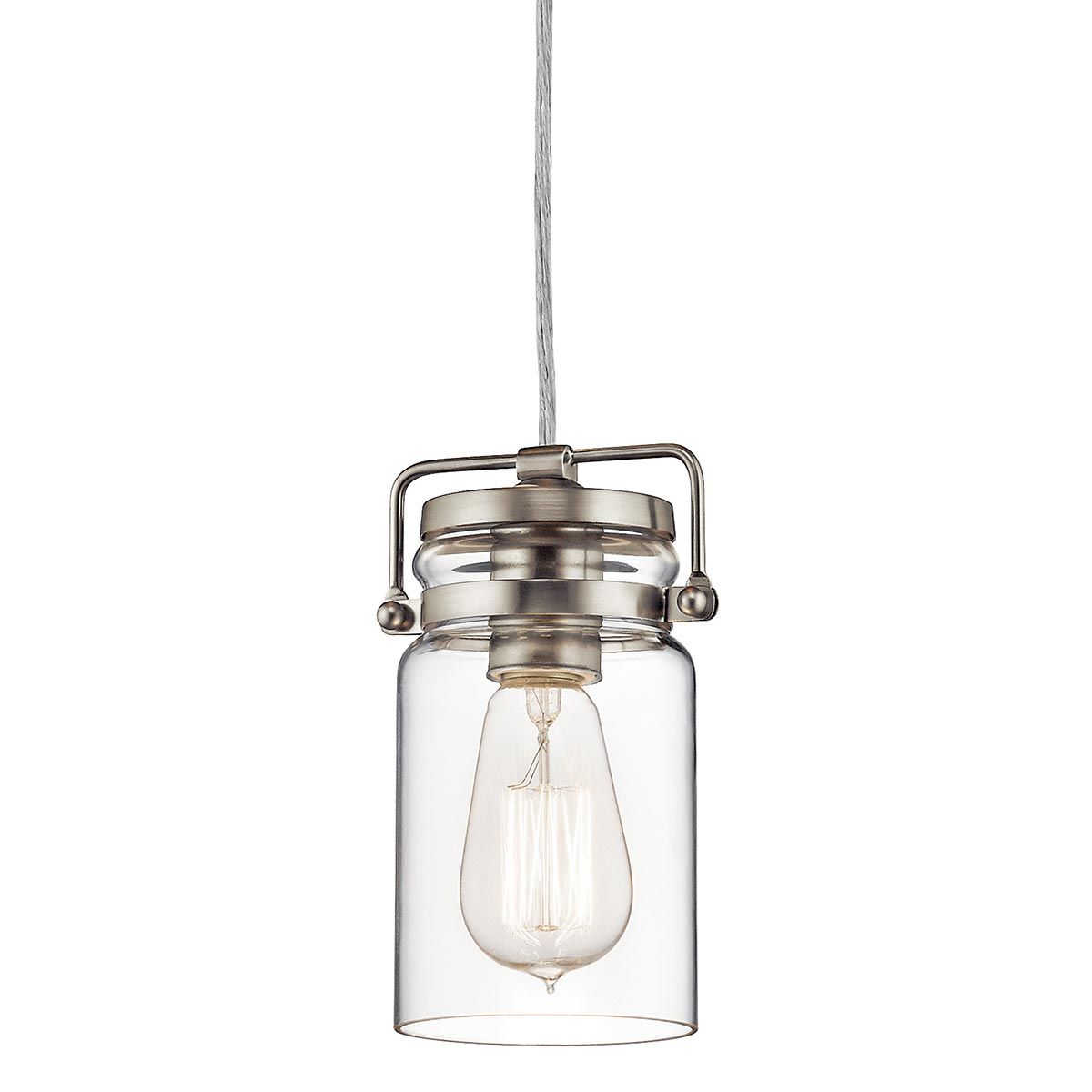 Brinley Light Mini Pendant in Brushed Nickel