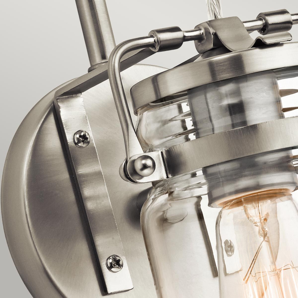 Brinley Light Wall Light in Brushed Nickel