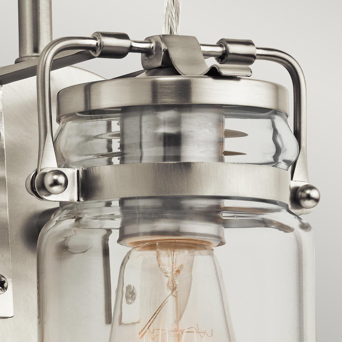Brinley Light Wall Light in Brushed Nickel