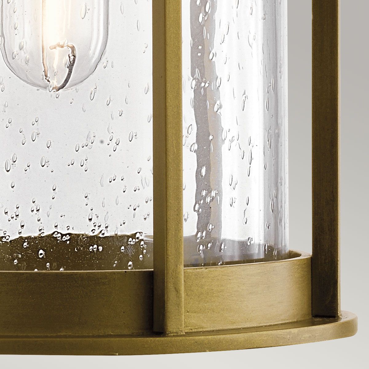 Camillo Medium Wall Lantern in Painted Natural Brass