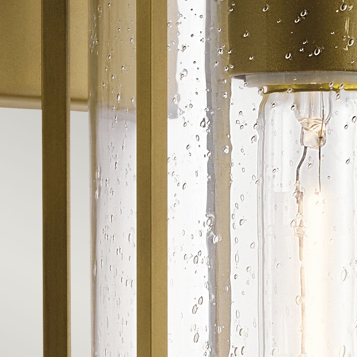 Camillo Medium Wall Lantern in Painted Natural Brass