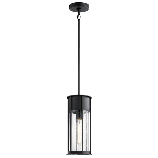 Camillo Outdoor Pendant in Textured Black