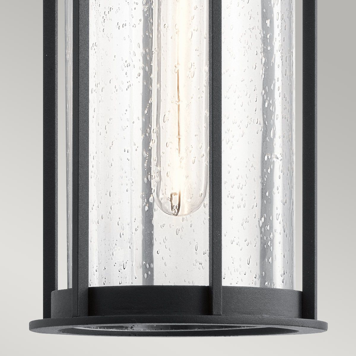 Camillo Outdoor Pendant in Textured Black