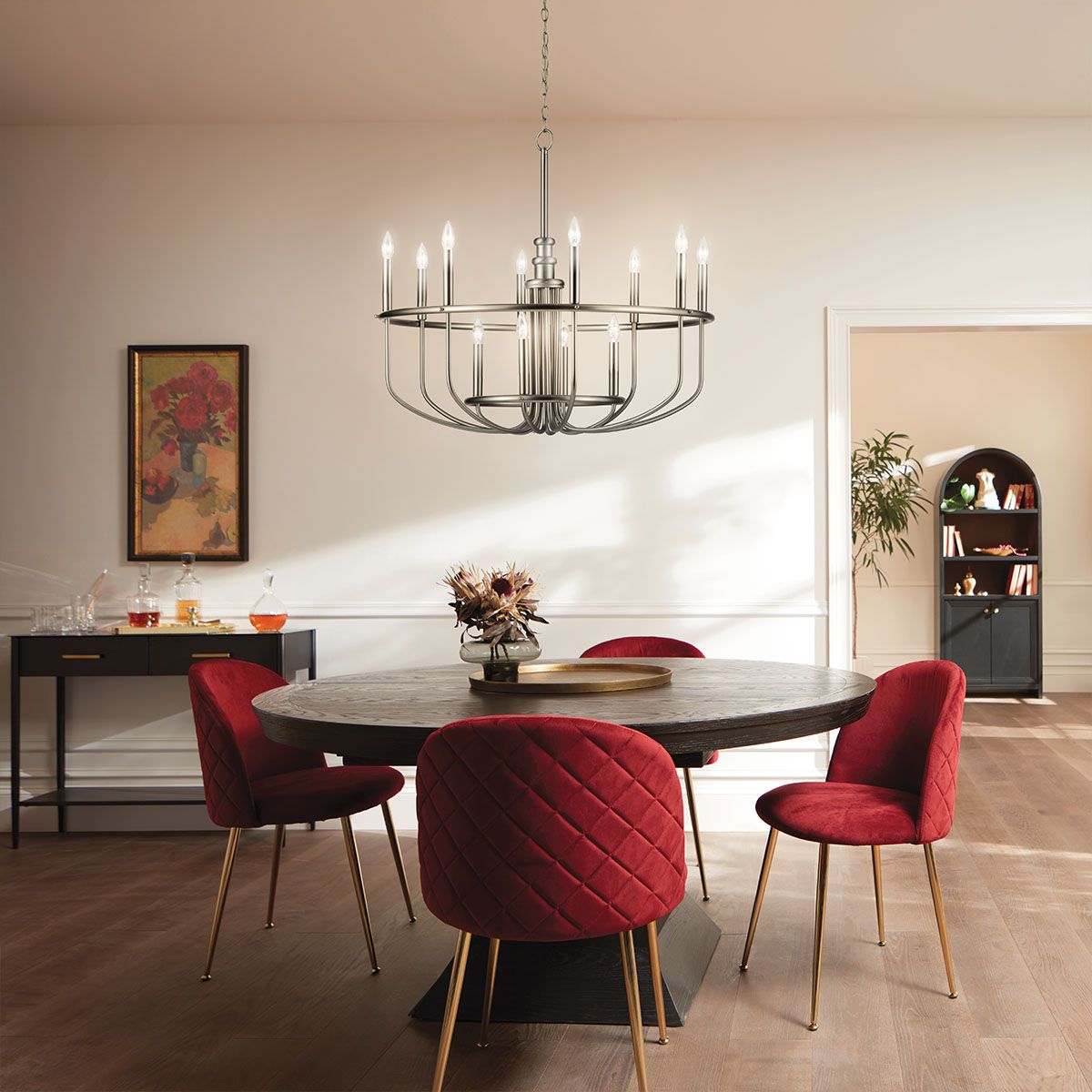 Capitol Hill Light Chandelier in Brushed Nickel