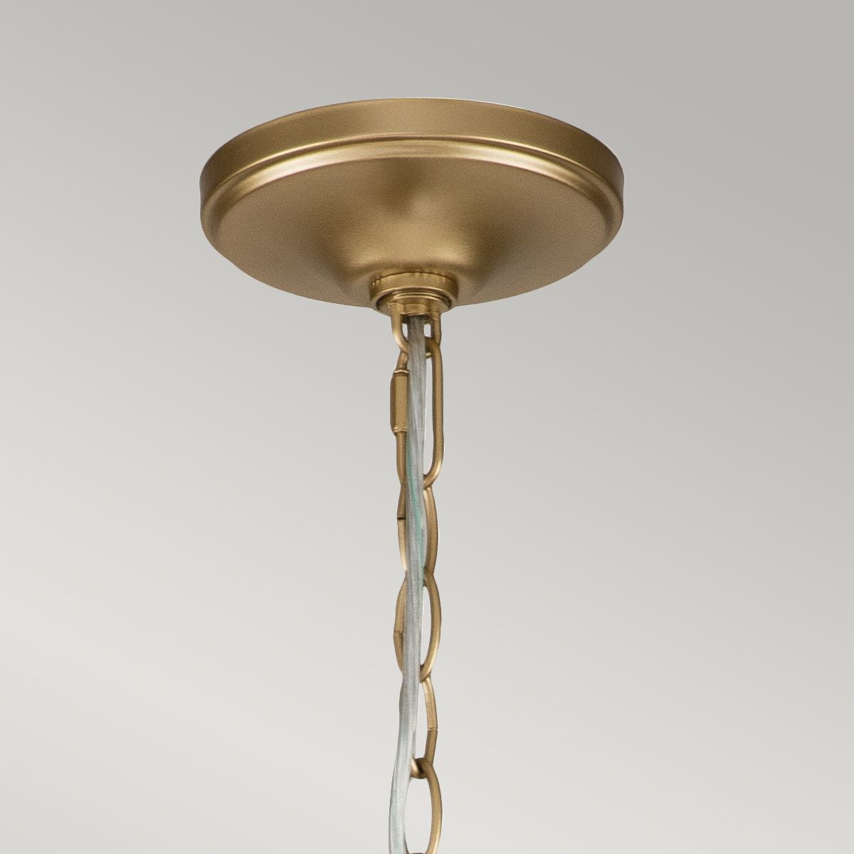 Capitol Hill Light Chandelier in Painted Natural Brass
