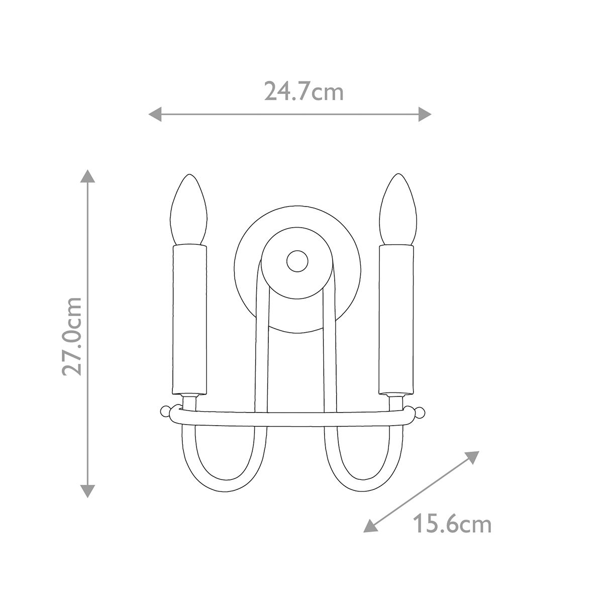 Capitol Hill In Light Wall Light Brushed Nickel