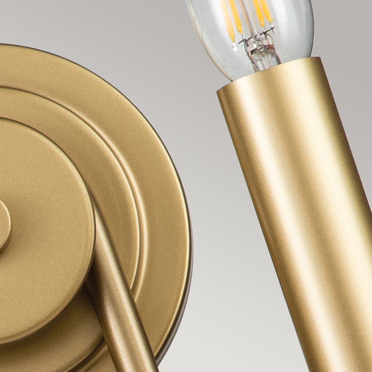 Capitol Hill In Light Wall Light Painted Natural Brass