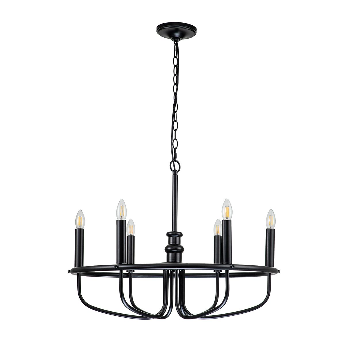 Capitol Hill In Light Chandelier In Black