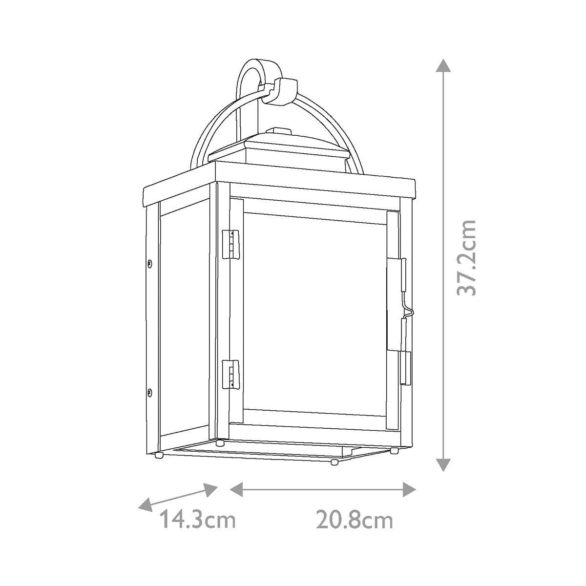 Carlson Light Wall Lantern in Rubbed Bronze