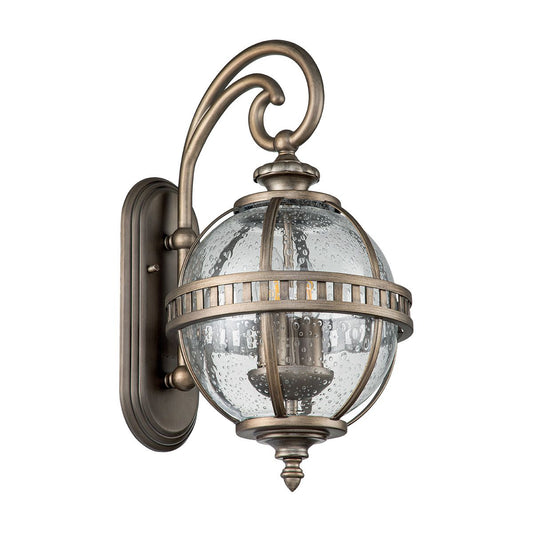 Halleron Light Wall Lantern in Burnished Bronze