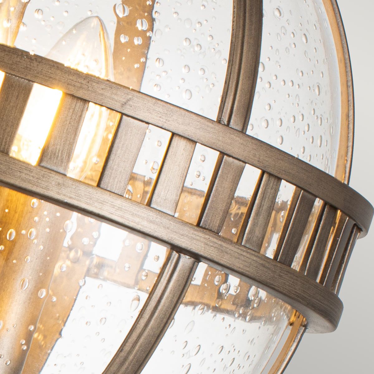 Halleron Light Pedestal Lantern in Burnished Bronze