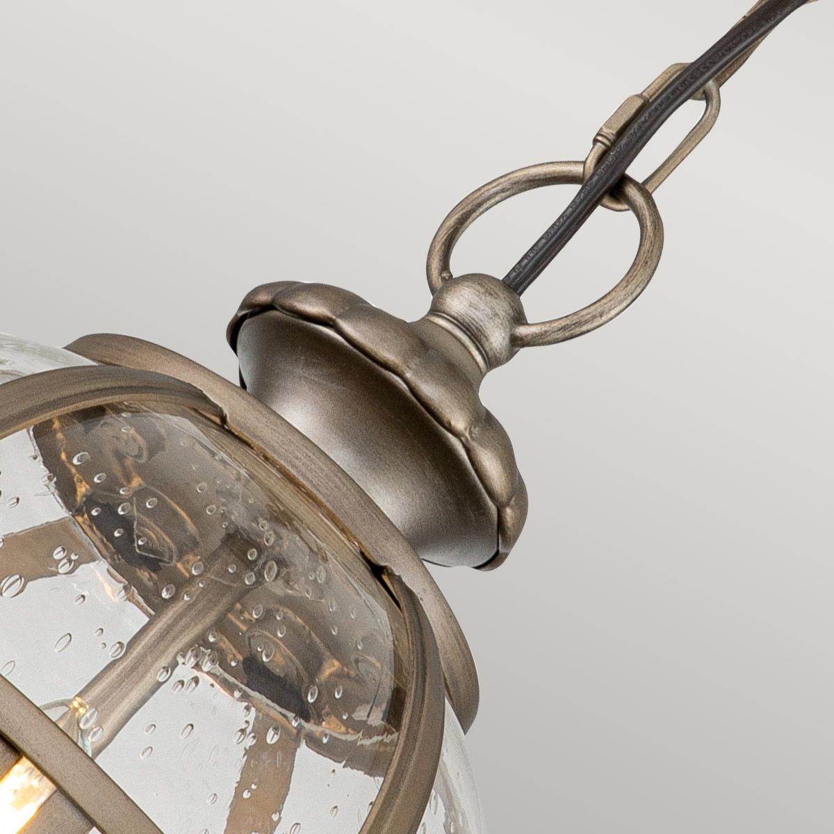 Halleron Light Chain Lantern in Burnished Bronze