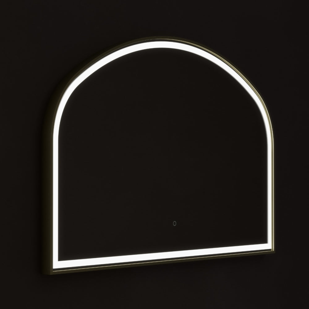 Lomax Light Overmantle Arch Mirror - 120x75cm