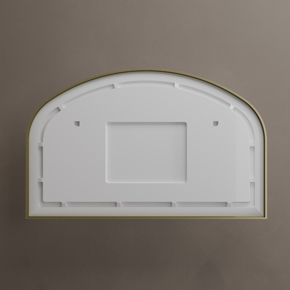 Lomax Light Overmantle Arch Mirror - 120x75cm