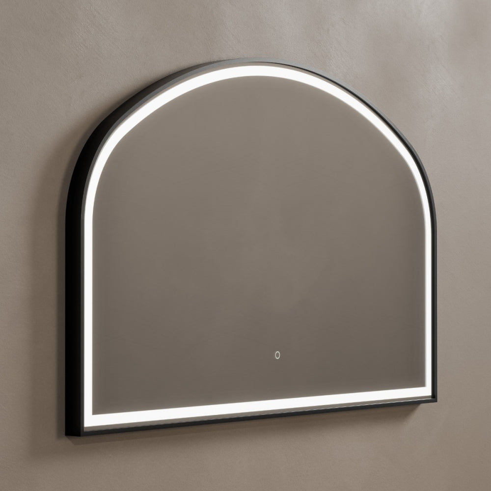 Lomax Light Overmantle Arch Mirror - 120x75cm