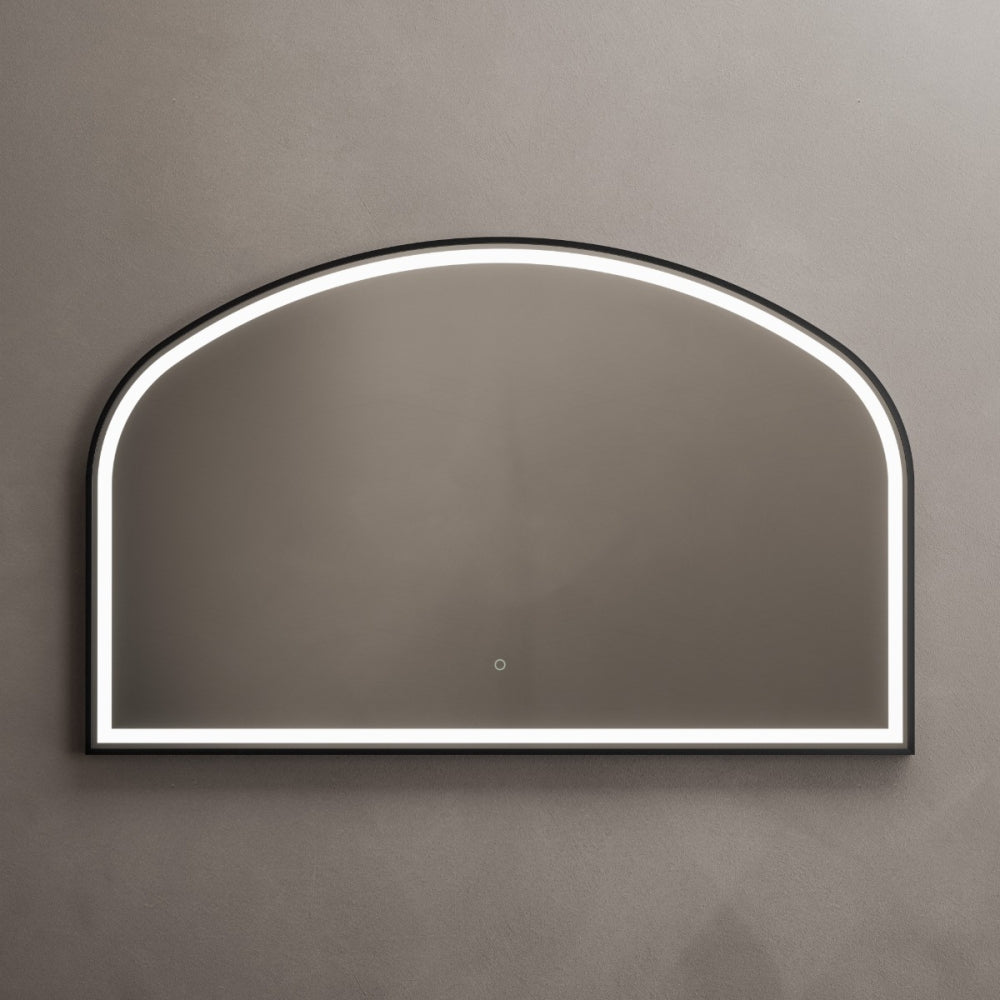 Lomax Light Overmantle Arch Mirror - 120x75cm