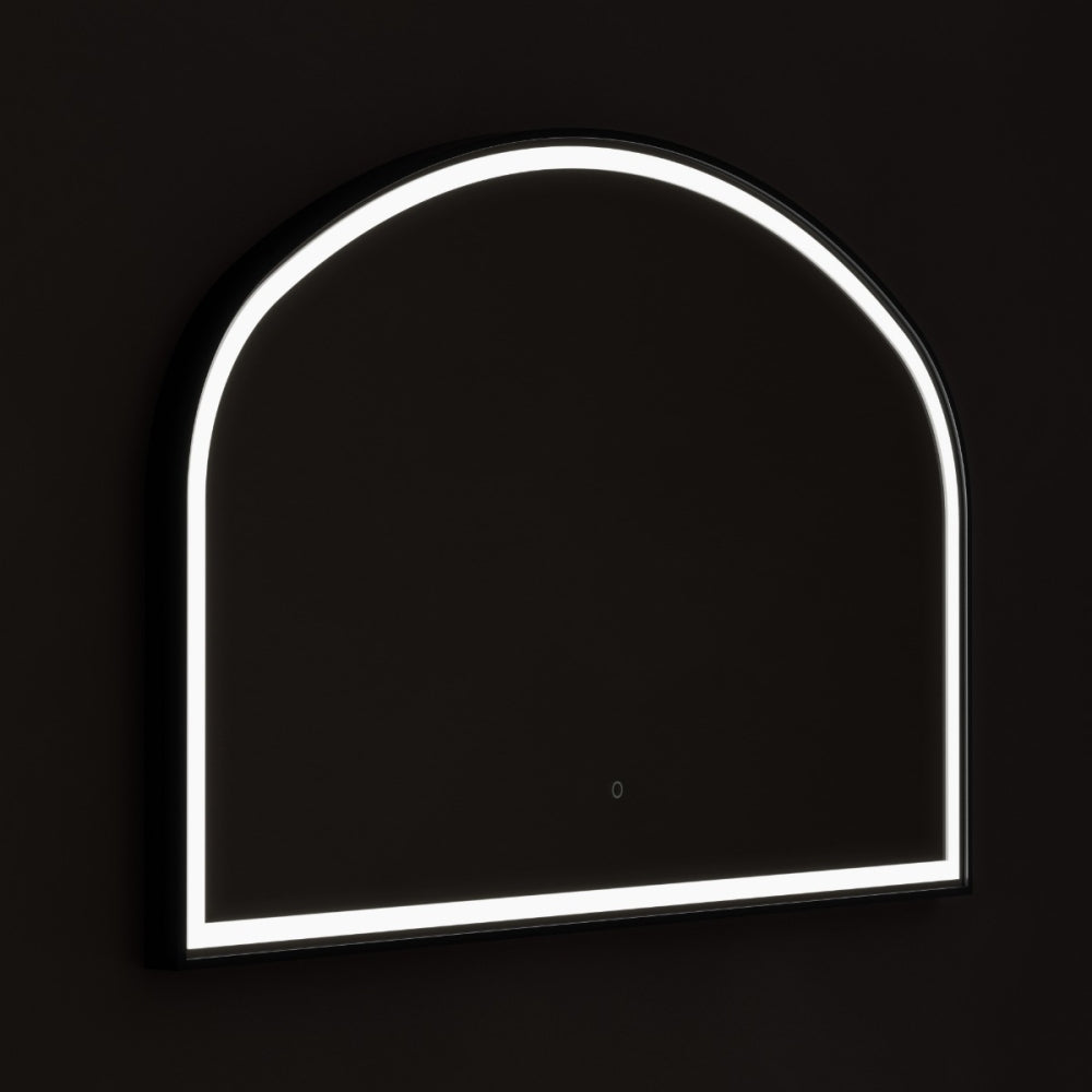 Lomax Light Overmantle Arch Mirror - 120x75cm