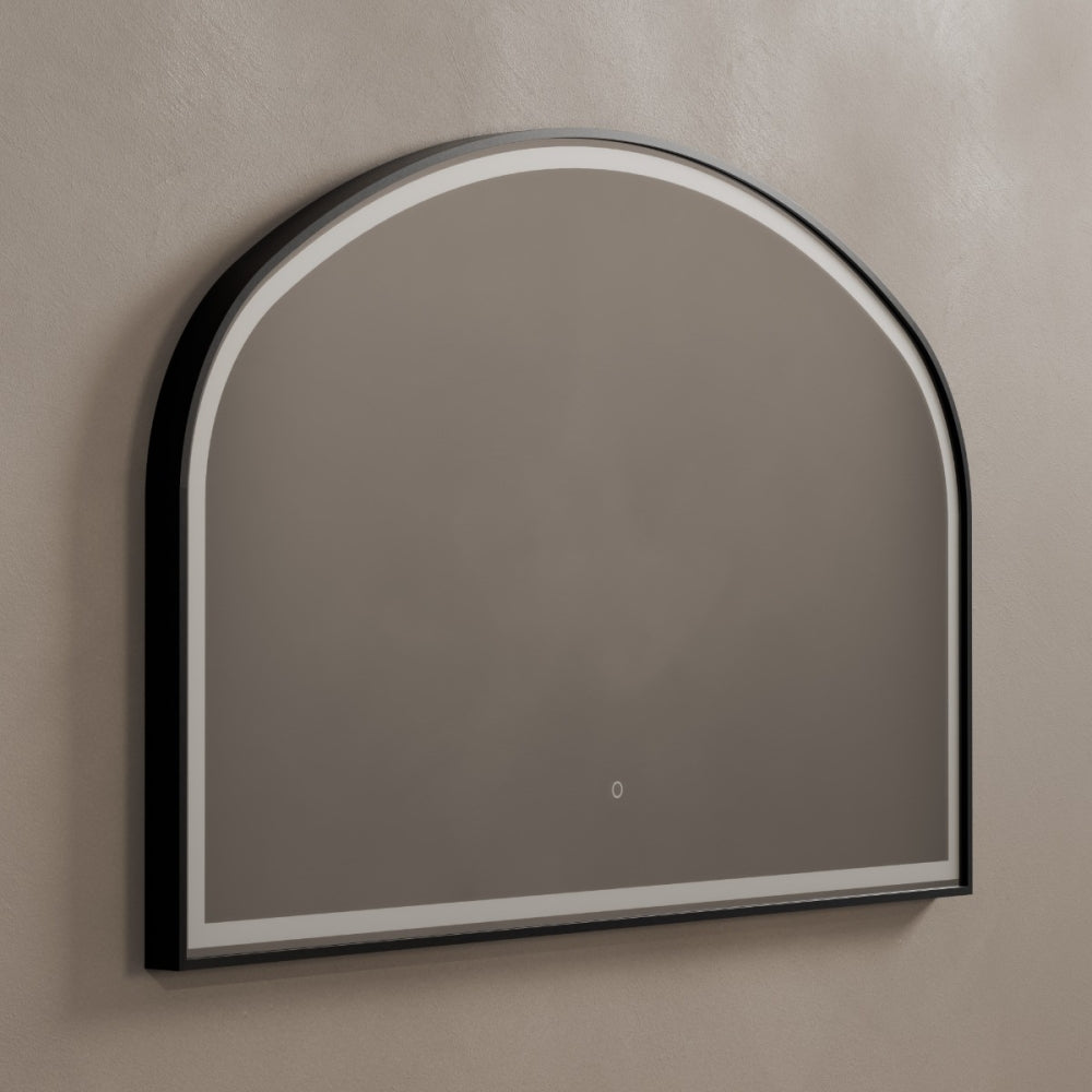 Lomax Light Overmantle Arch Mirror - 120x75cm