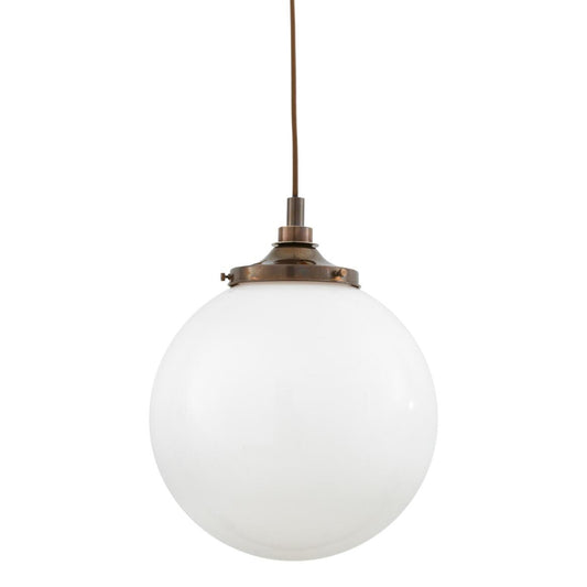 Pelagia Opal Globe Pendant Light 35cm IP44