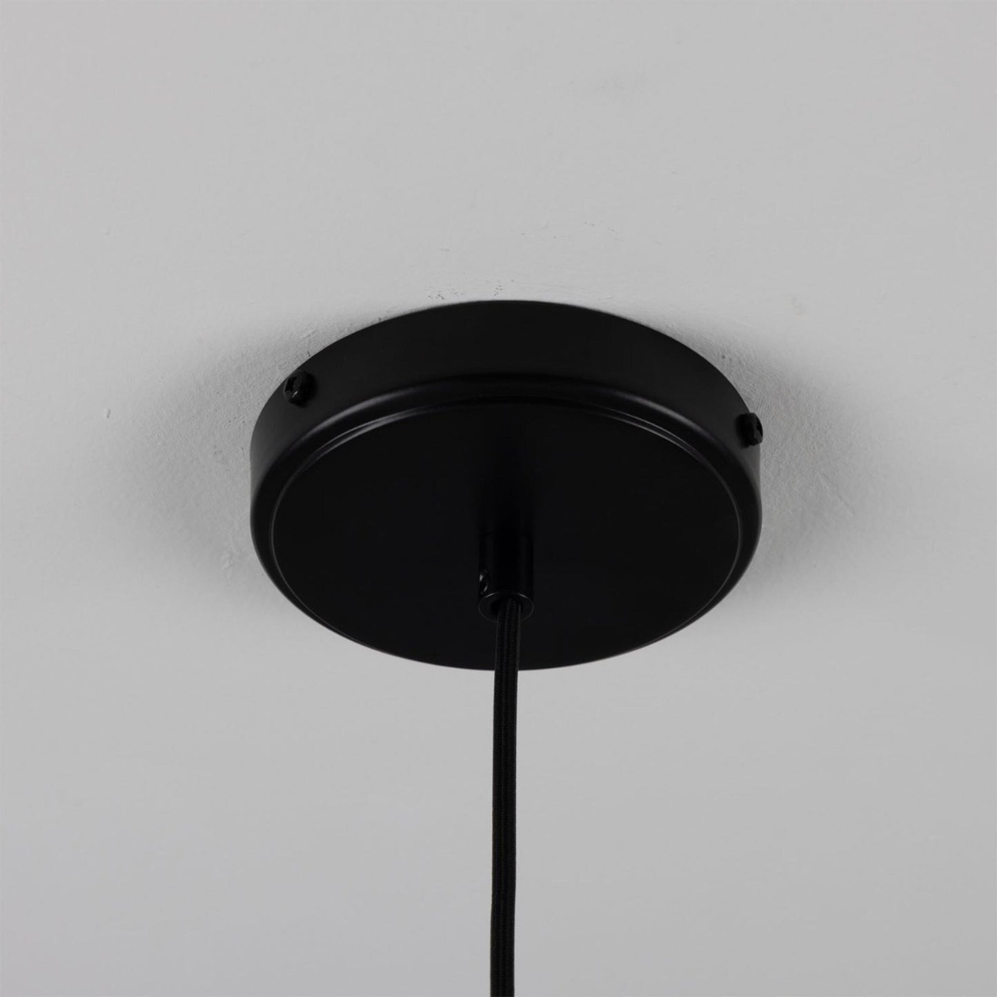 Senna Organic Ceramic Cylinder Pendant Light 12cm, Matte White Striped