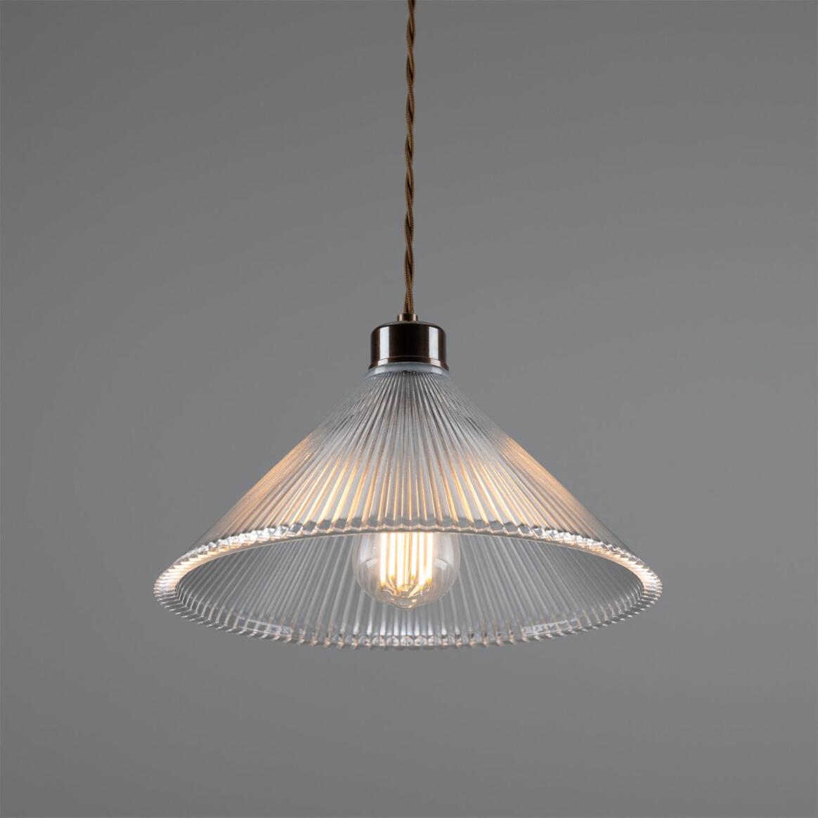 Rebell Prismatic Glass Pendant Light 30cm