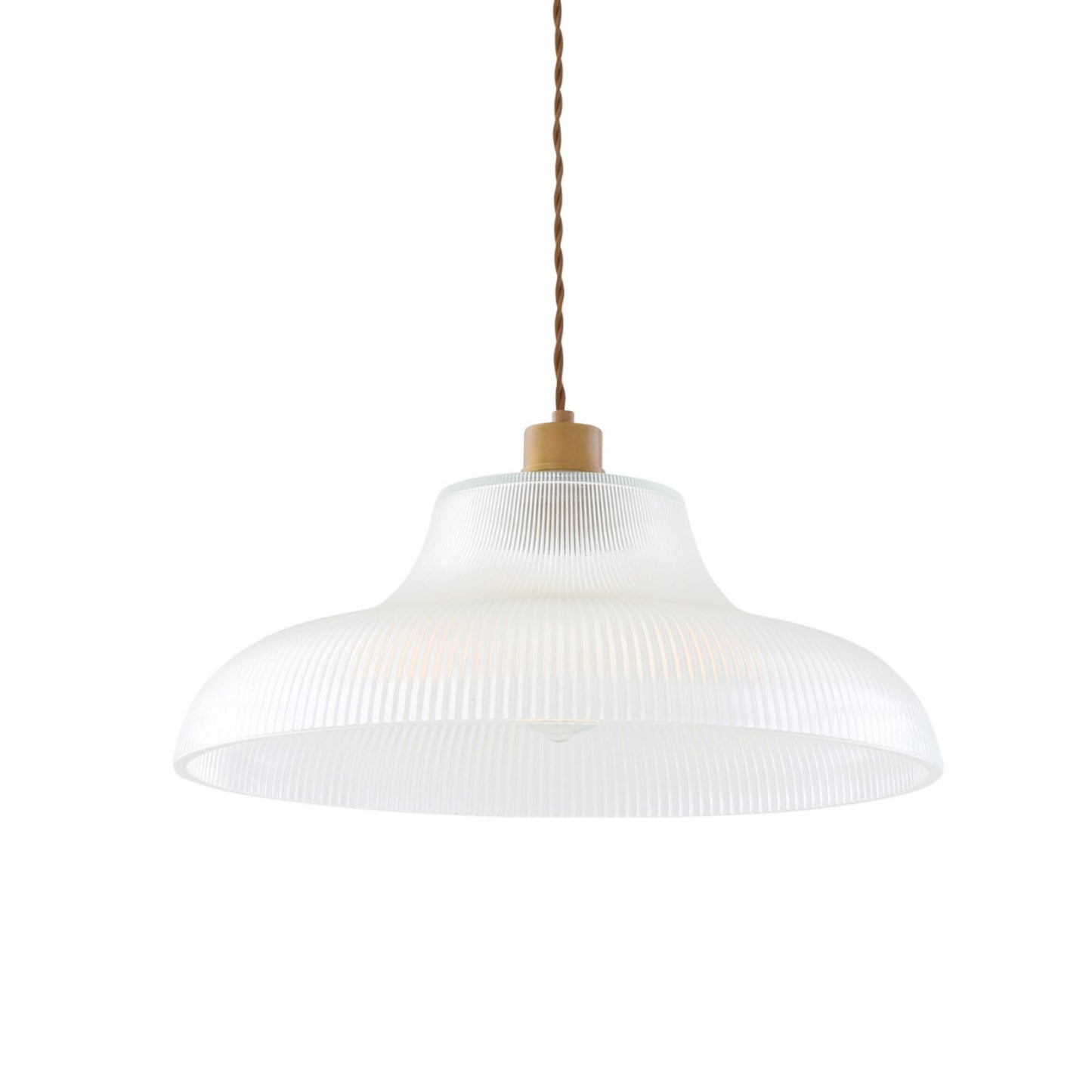 Mono Vintage Railway Glass Pendant Light 40cm