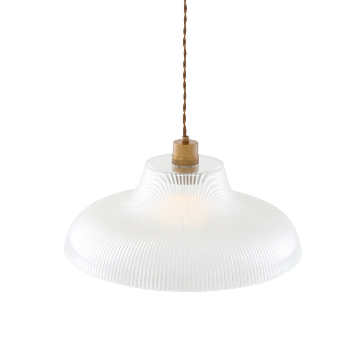Mono Vintage Railway Glass Pendant Light 40cm