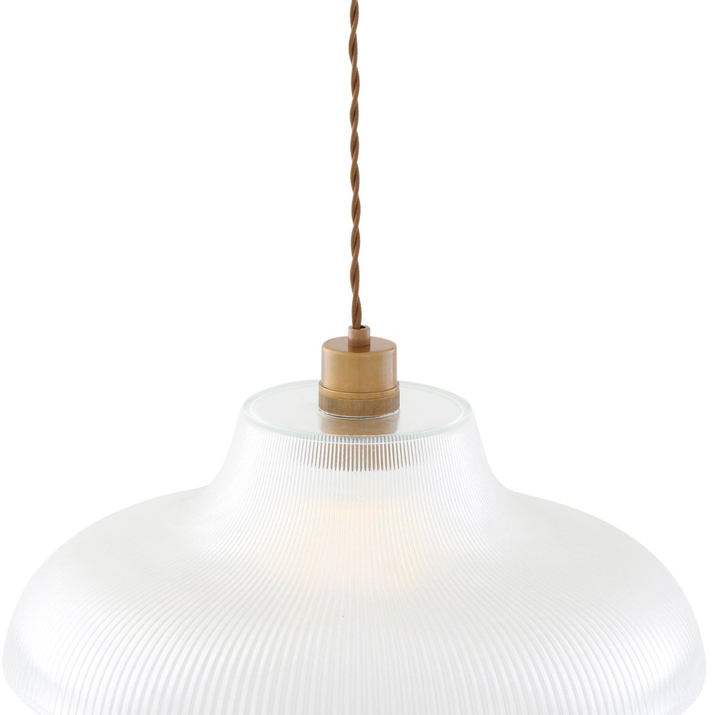 Mono Vintage Railway Glass Pendant Light 40cm