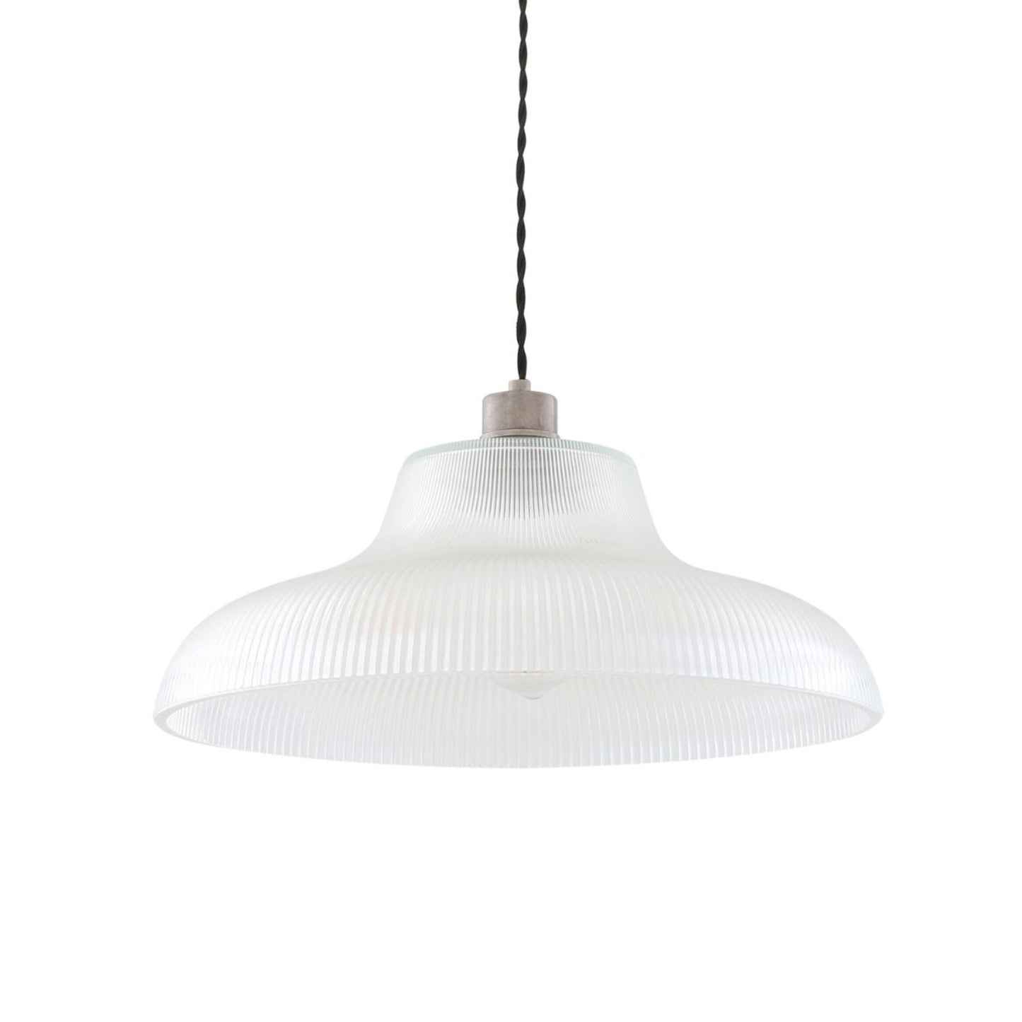 Mono Vintage Railway Glass Pendant Light 40cm