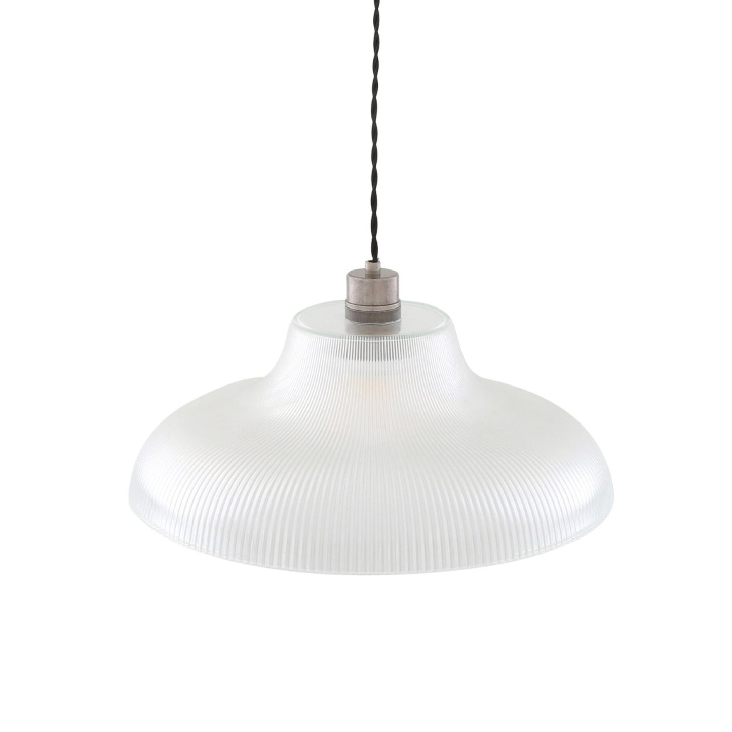 Mono Vintage Railway Glass Pendant Light 40cm
