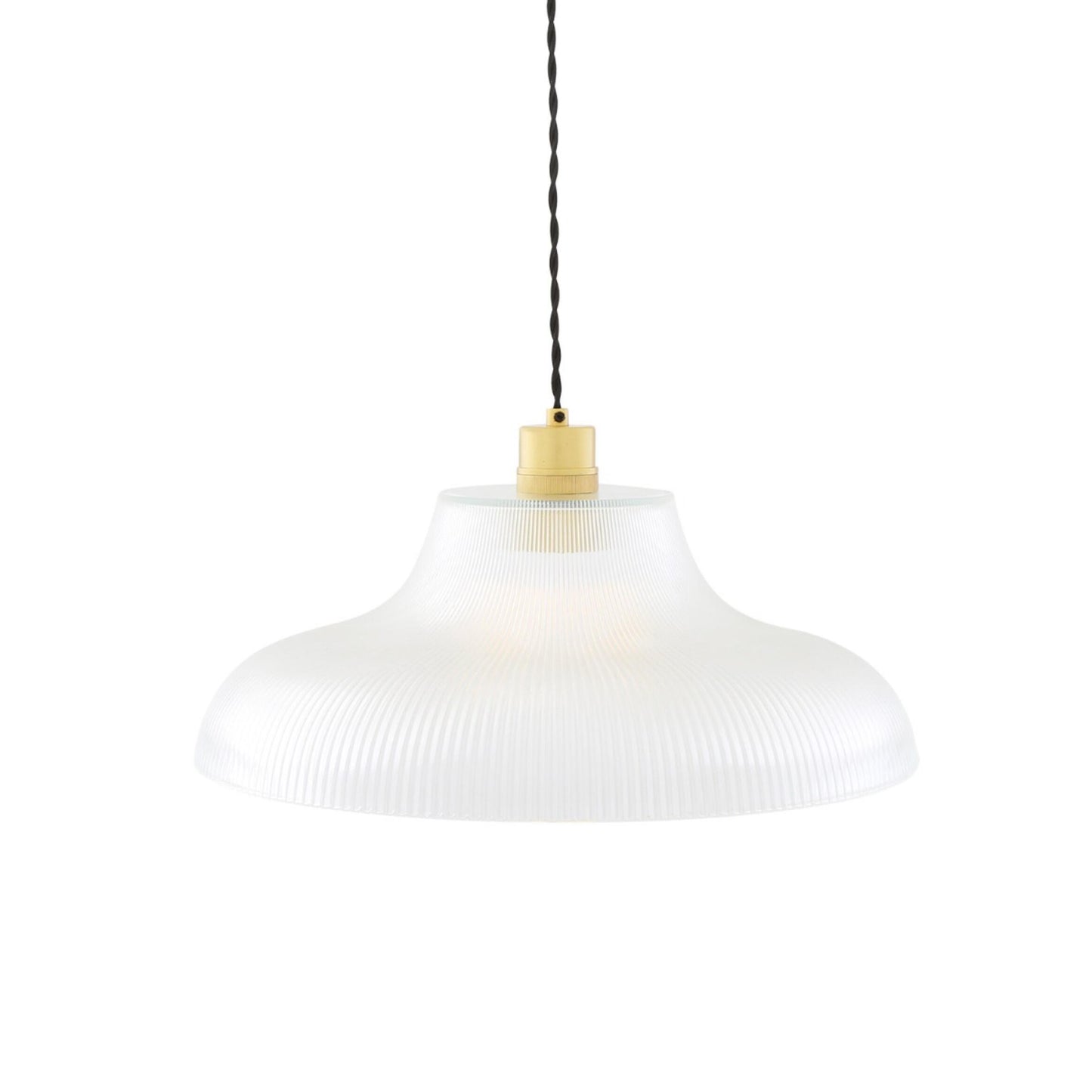 Mono Vintage Railway Glass Pendant Light 40cm