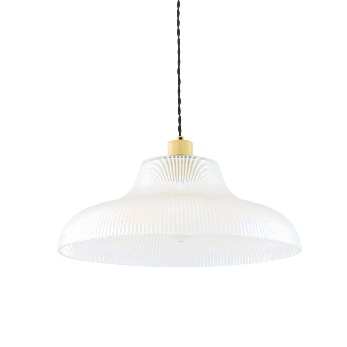 Mono Vintage Railway Glass Pendant Light 40cm