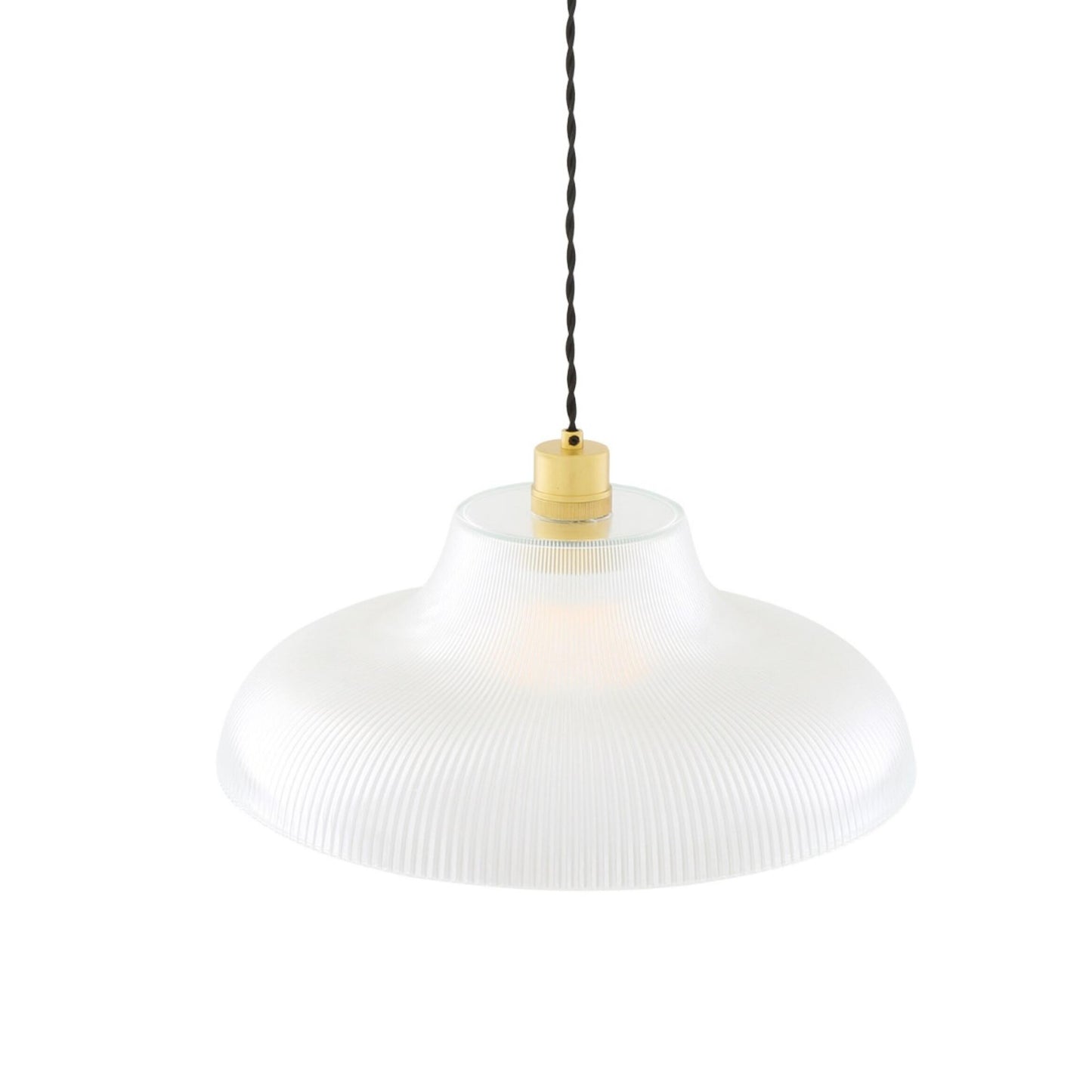 Mono Vintage Railway Glass Pendant Light 40cm