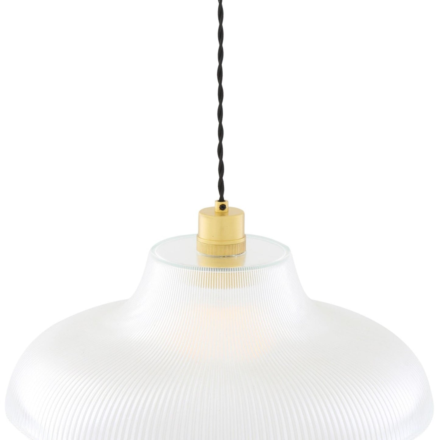 Mono Vintage Railway Glass Pendant Light 40cm