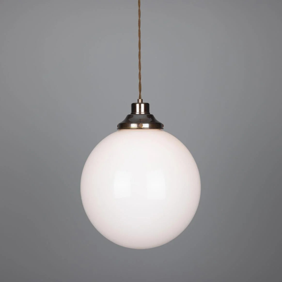 Gentry Opal Glass Globe Pendant Light 30cm
