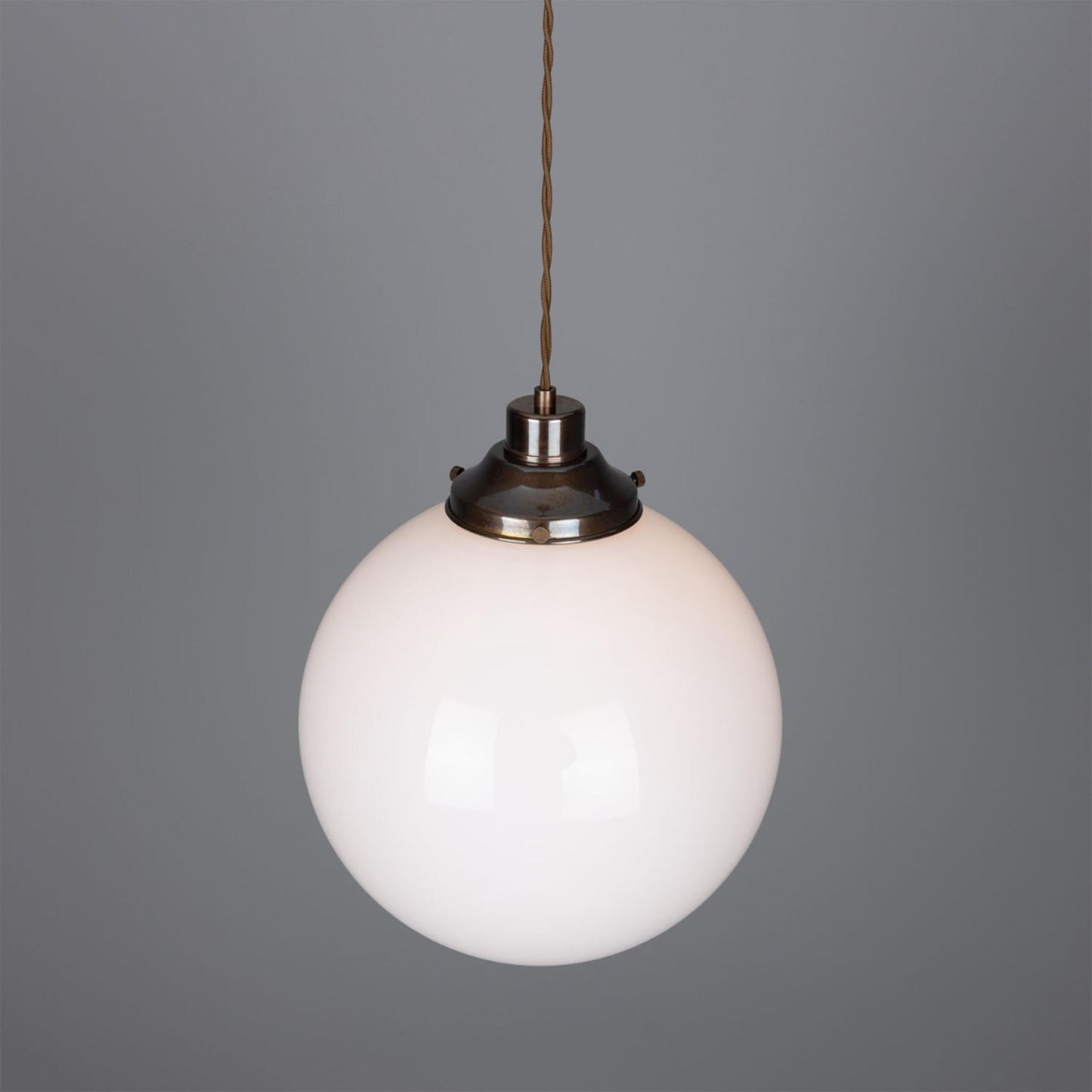 Gentry Opal Glass Globe Pendant Light 30cm