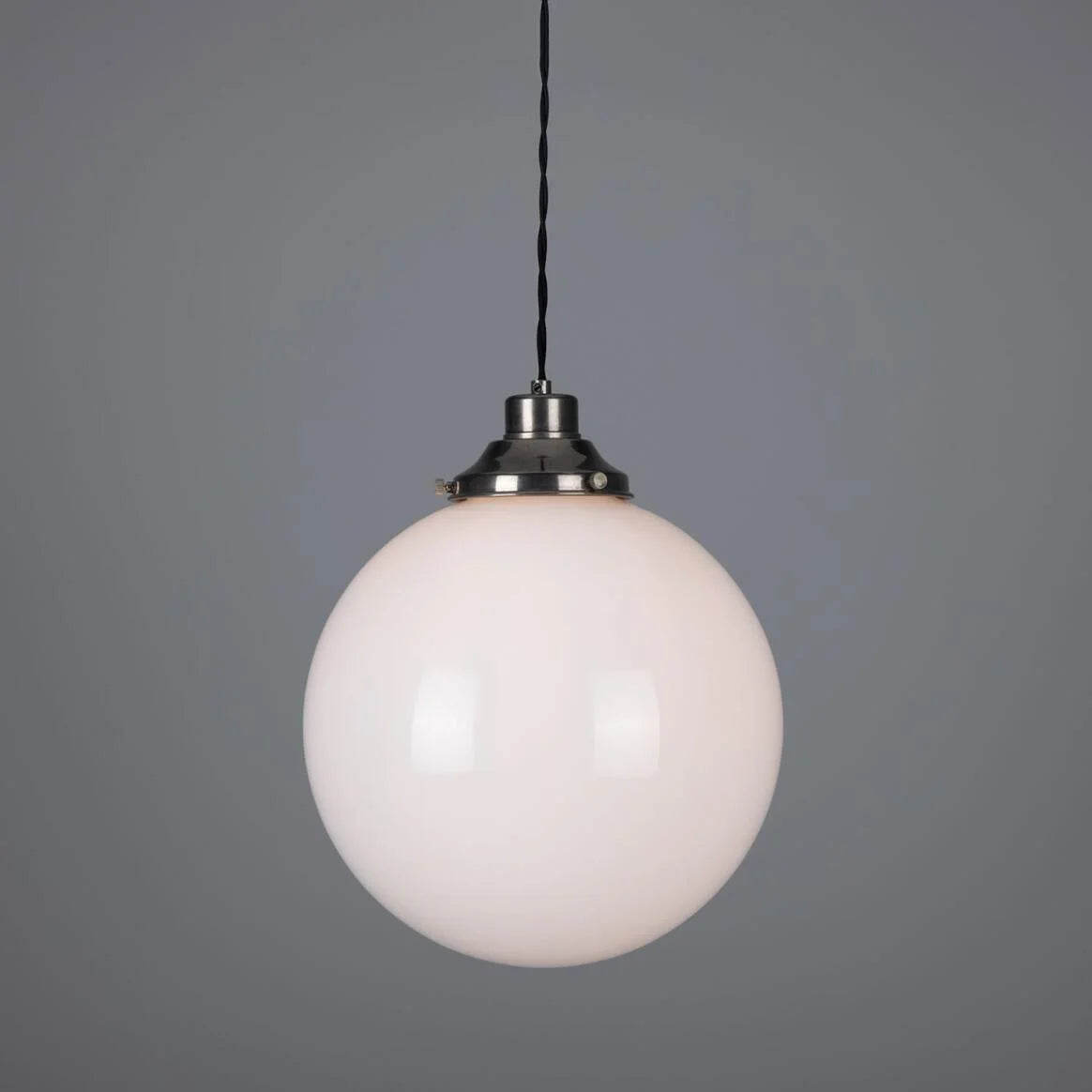 Gentry Opal Glass Globe Pendant Light 30cm