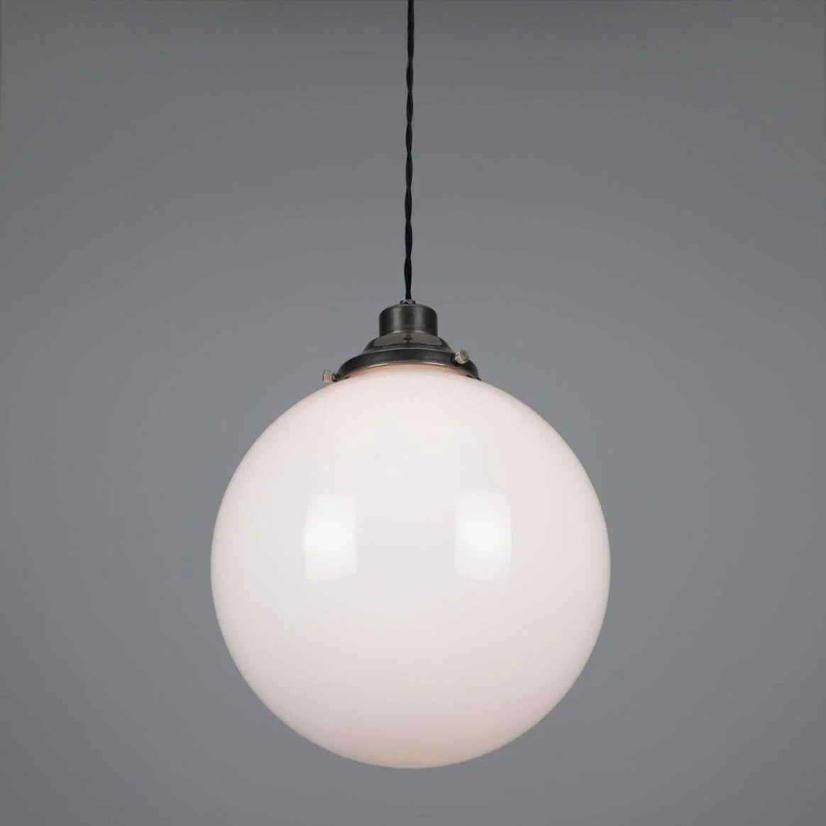 Gentry Opal Glass Globe Pendant Light 30cm