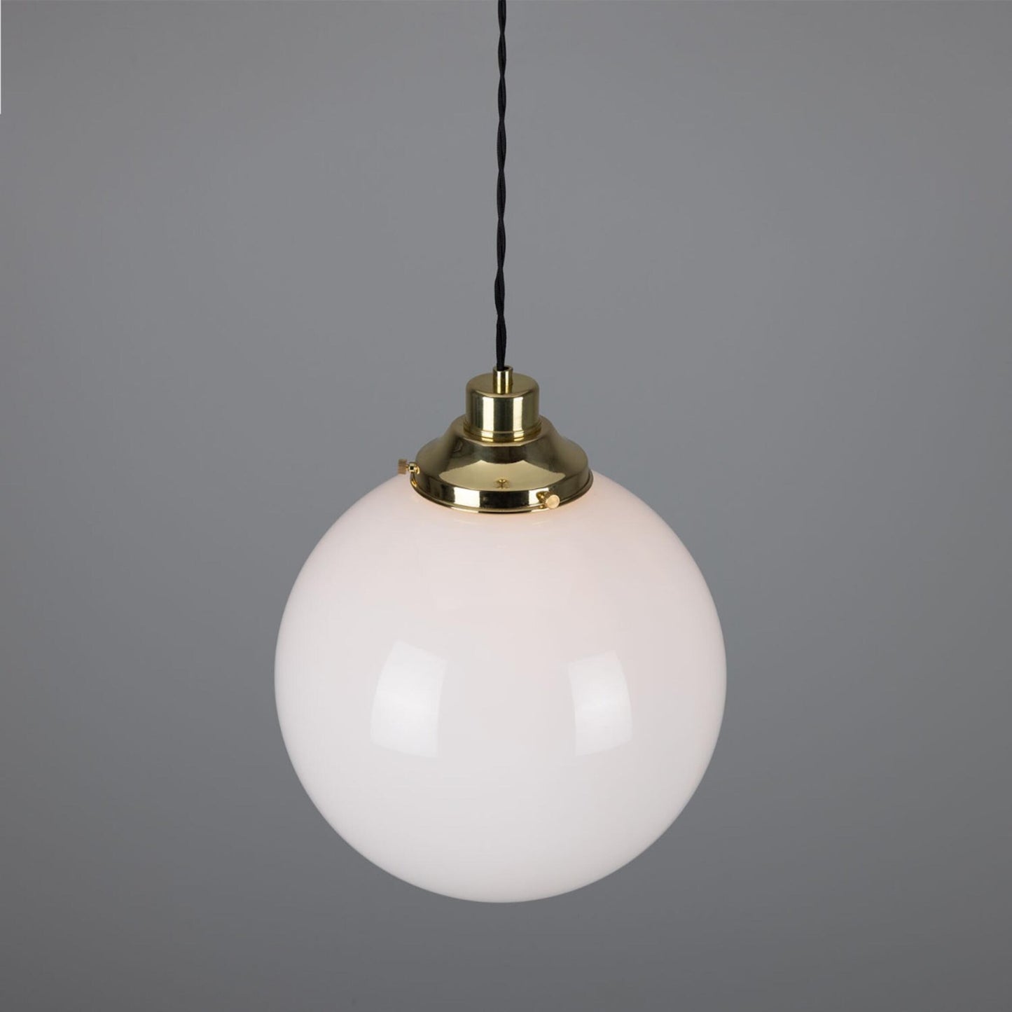 Gentry Opal Glass Globe Pendant Light 30cm