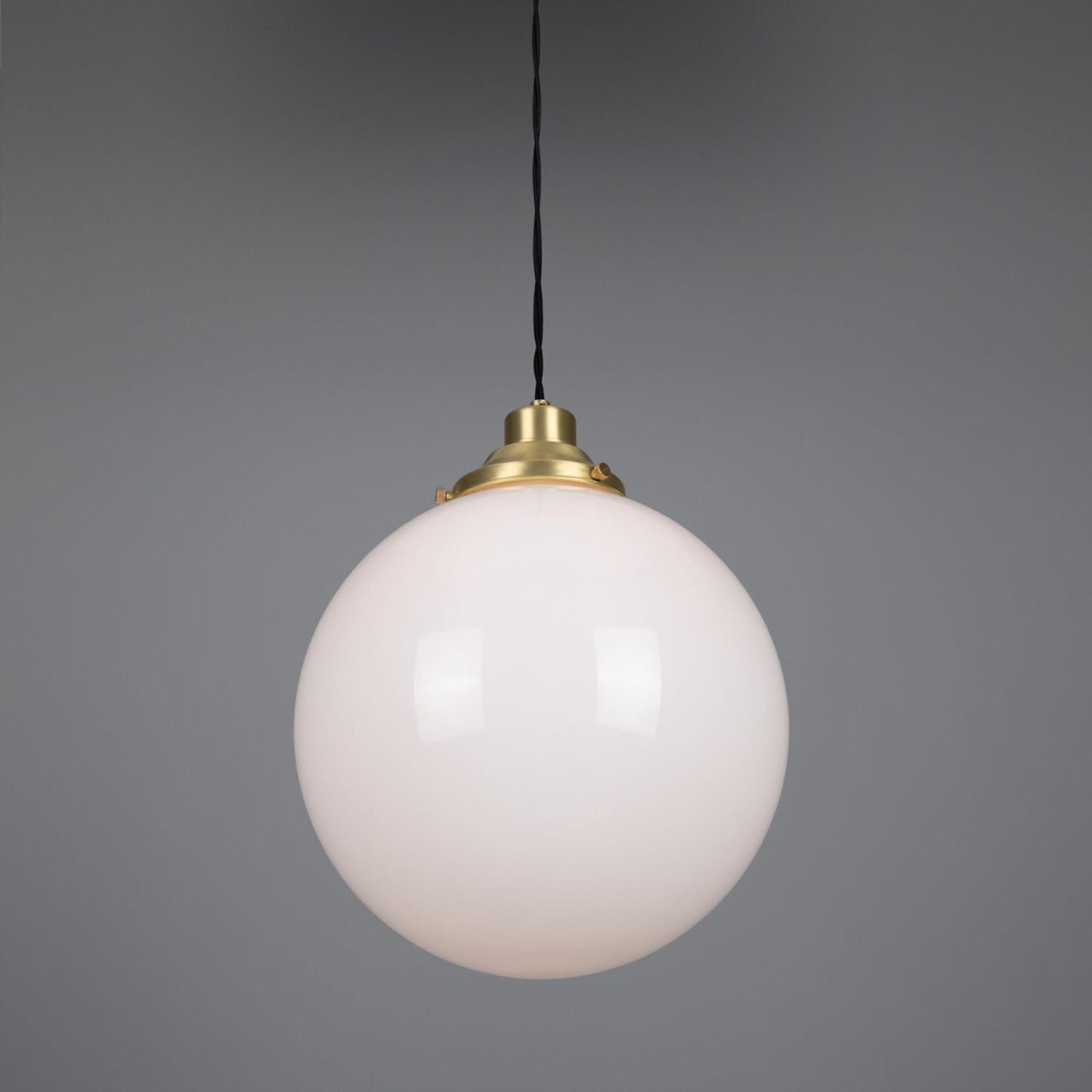 Gentry Opal Glass Globe Pendant Light 30cm