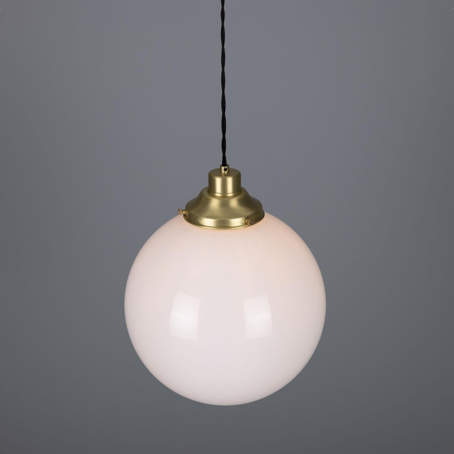 Gentry Opal Glass Globe Pendant Light 30cm