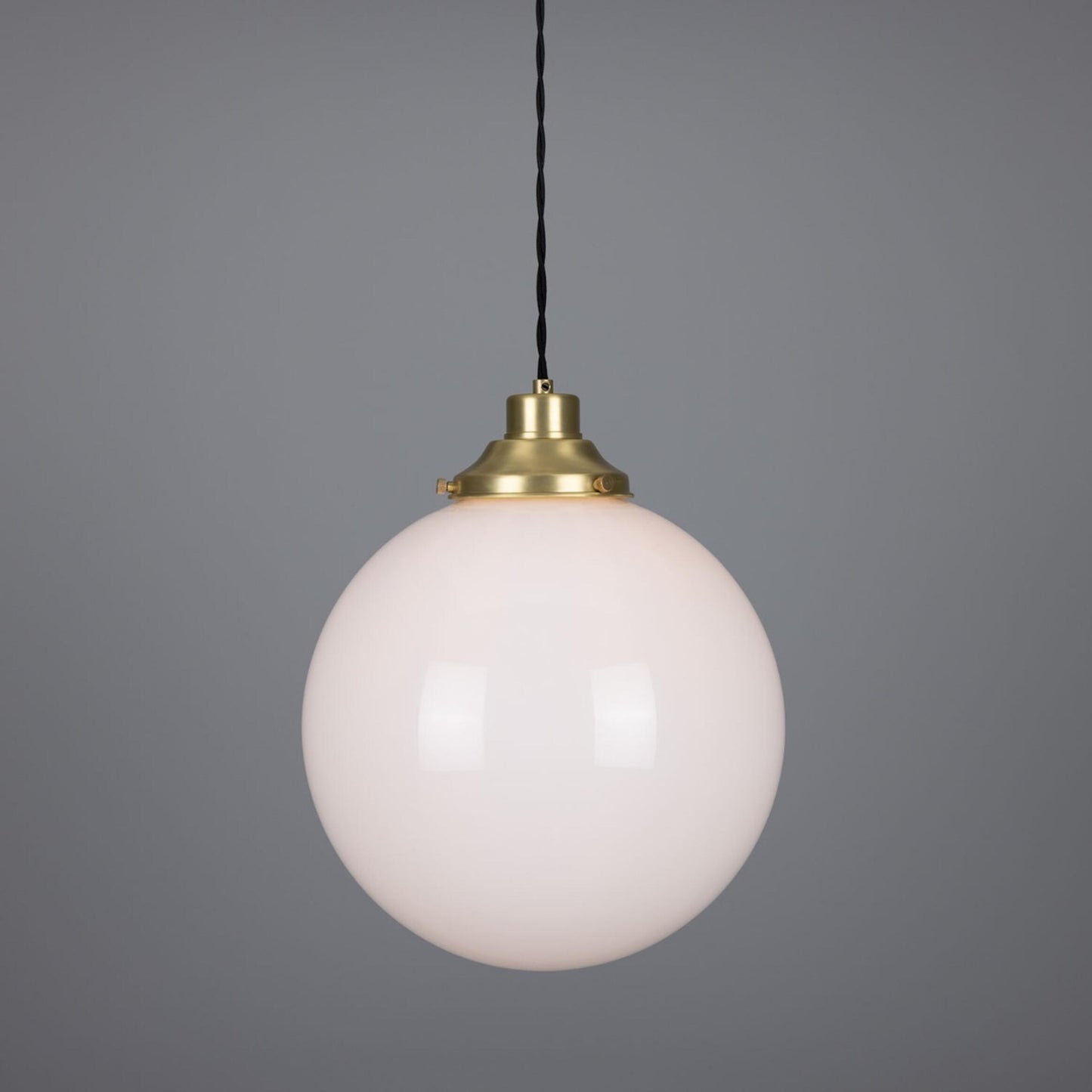 Gentry Opal Glass Globe Pendant Light 30cm