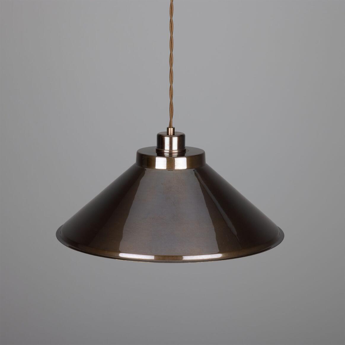 Rio Vintage Brass Pendant Light 38cm