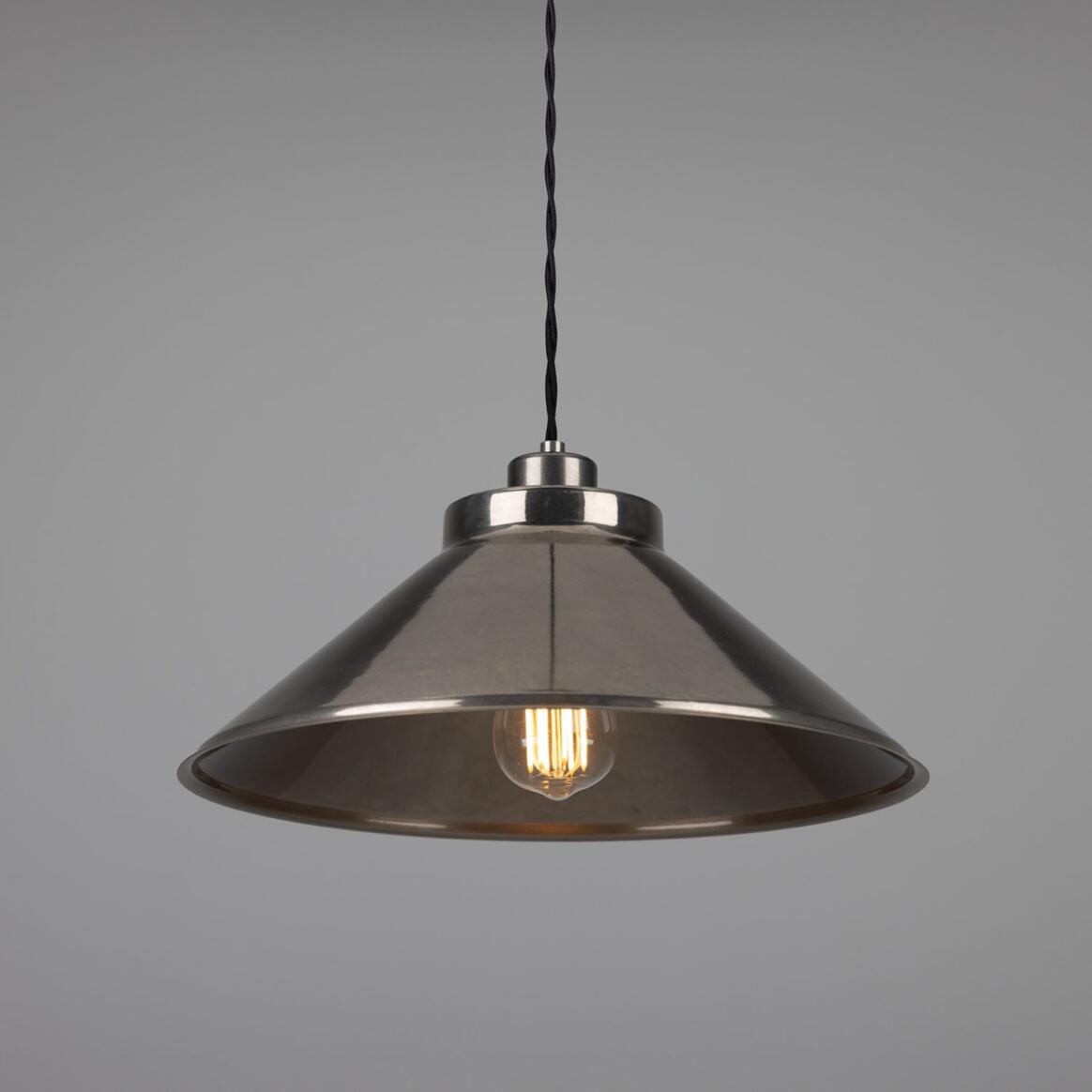 Rio Vintage Brass Pendant Light 38cm