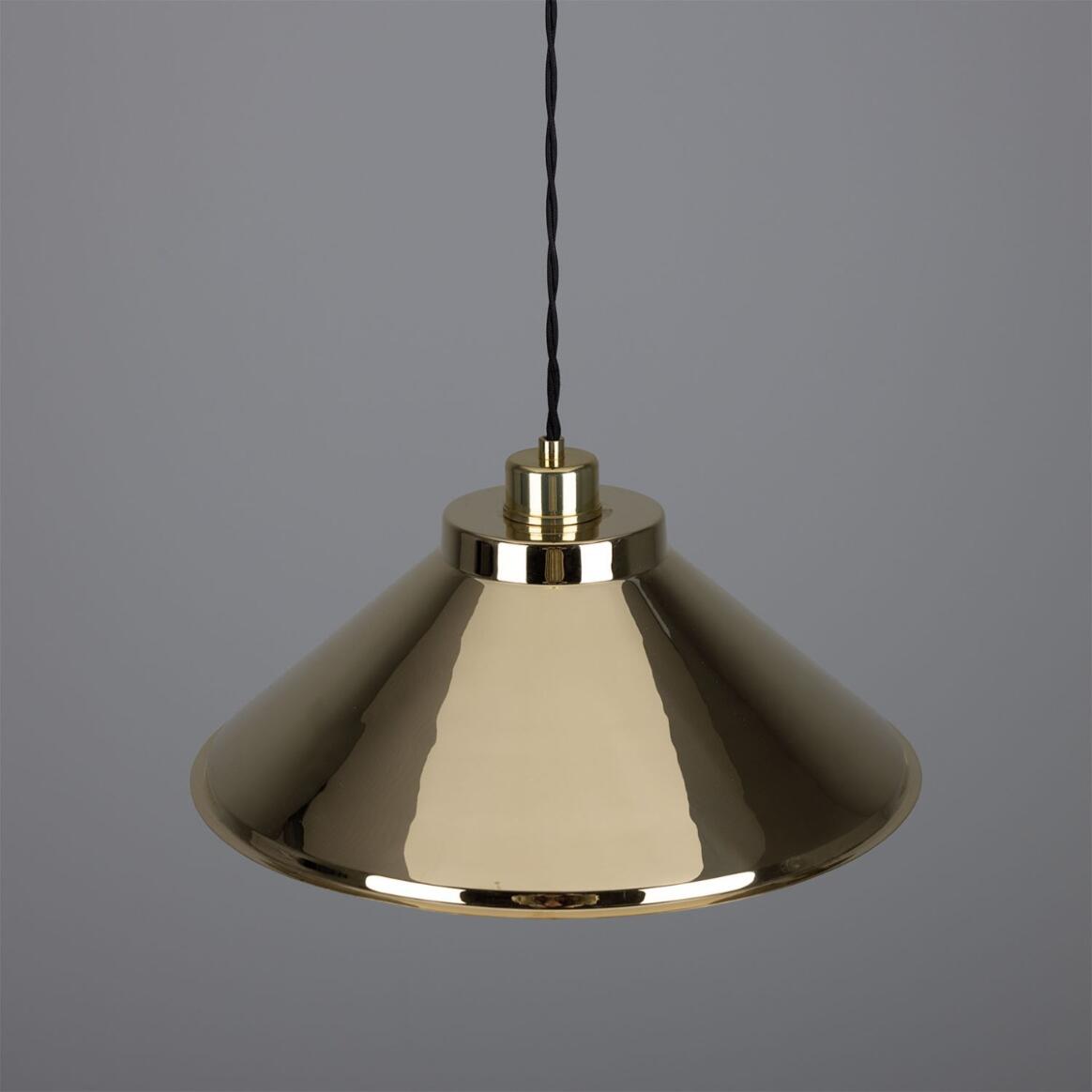 Rio Vintage Brass Pendant Light 38cm