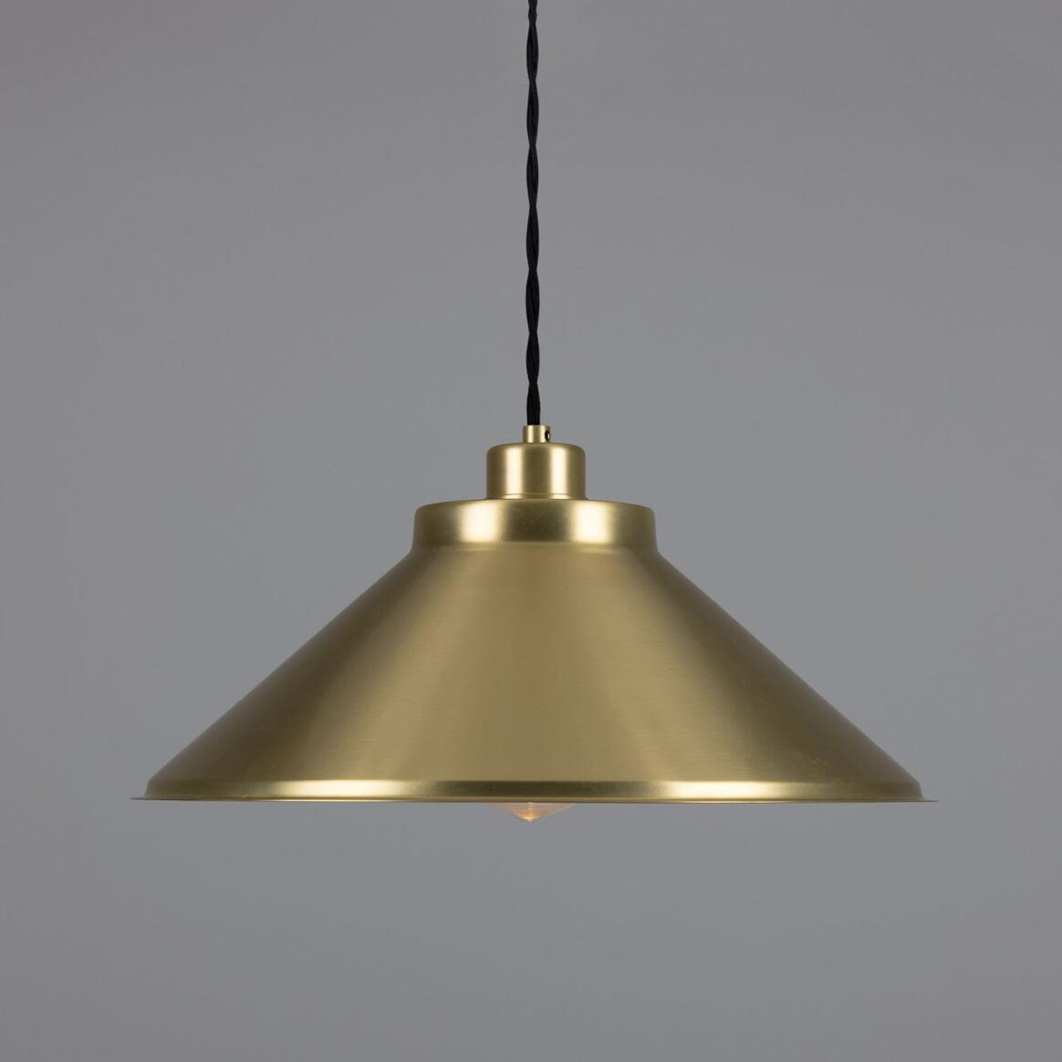 Rio Vintage Brass Pendant Light 38cm