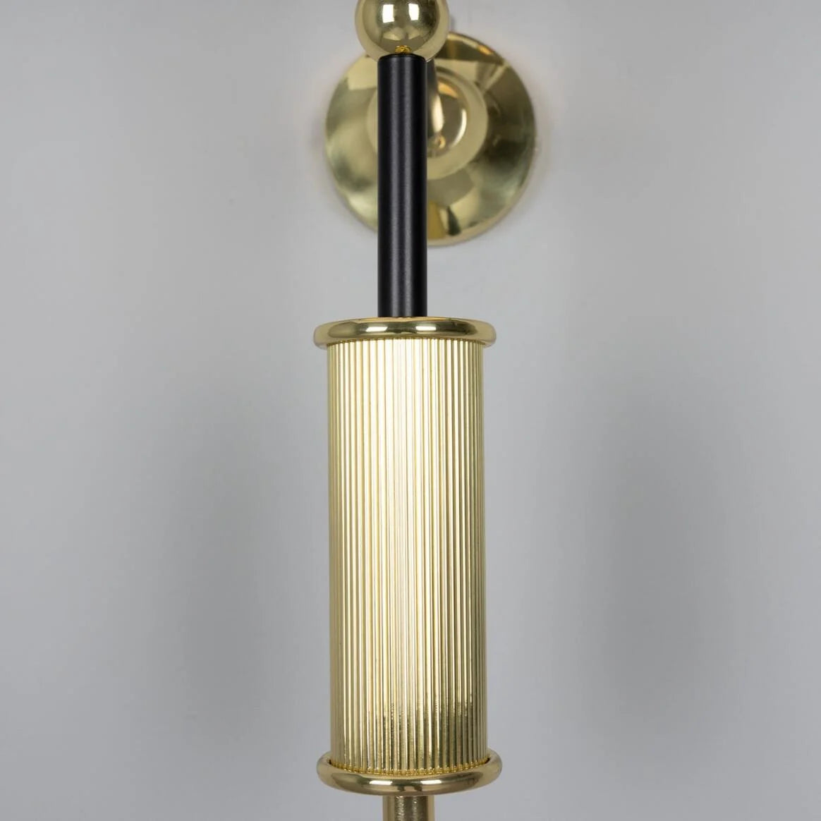 Gorey Contemporary Wall Light with Drum Fabric Shade